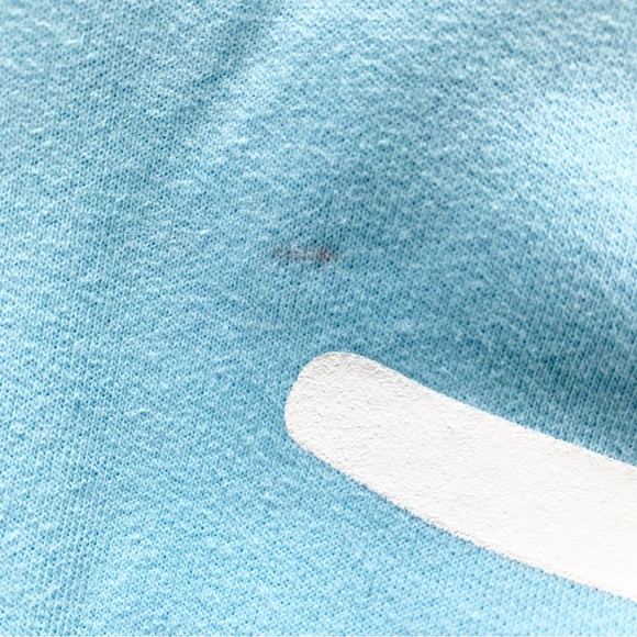 Dream Smile Pullover Drawstring Hoodie with Pocket in Light Blue Men’s Large - Picture 4 of 8